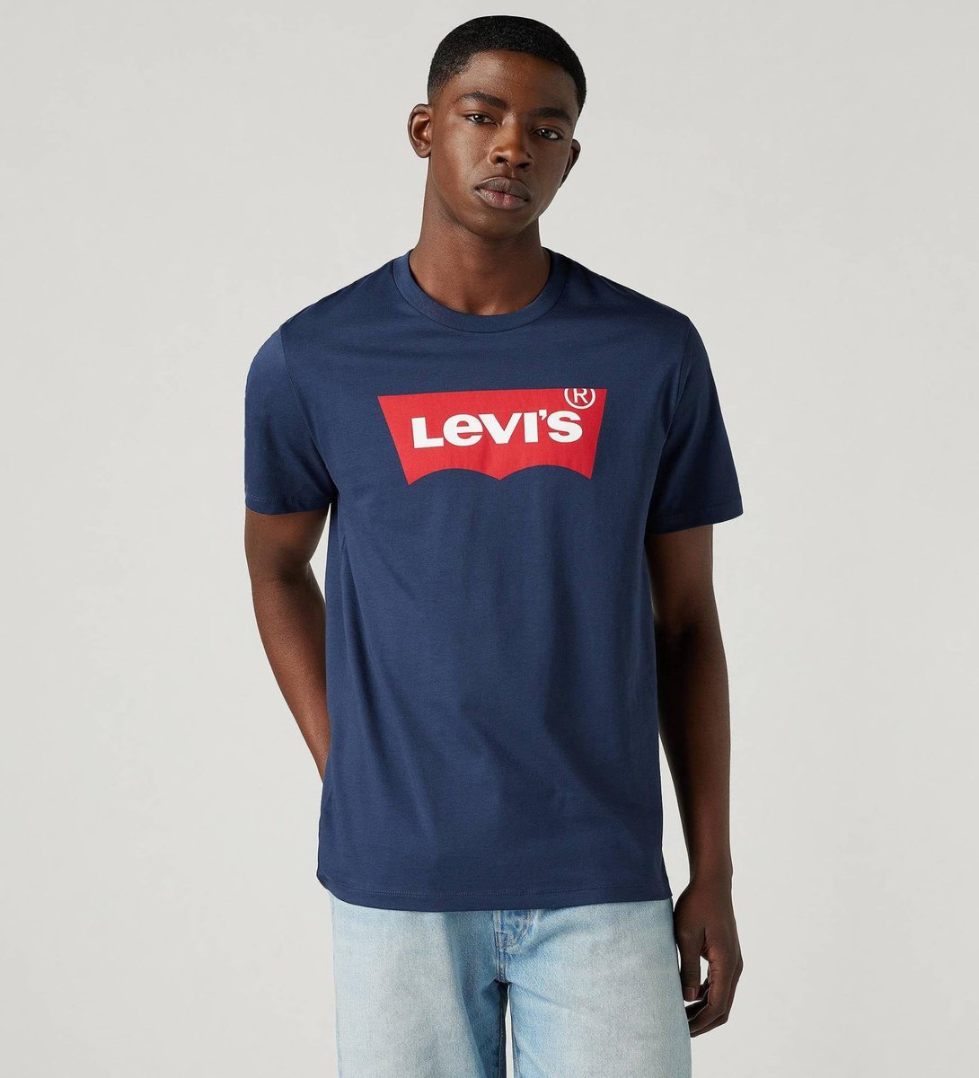 Levi’s T-Shirt Graphic Logo Donkerblauw – Heren Casual T-shirts
