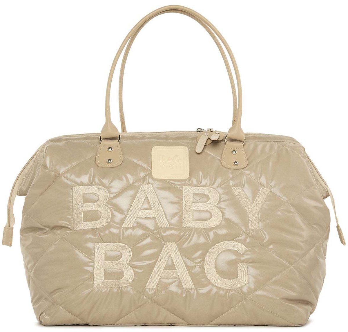 Bagmori Luiertas – Schoudertas Baby Tas – Geborduurde Gewatteerde Luiertas met Schouderriem