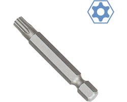 High-Performance zeskant Bit TT10 with Hole, 50mm Length, S2 Steel, 1/4 Inch Drive for Precise Screwwork and Long-Lasting Durability - Ideal for Professional and DIY Use