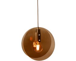 it's about RoMi Hanglamp Toledo - Amberbruin - 22x25x278.5cm - Modern - Hanglampen Eetkamer, Slaapkamer, Woonkamer