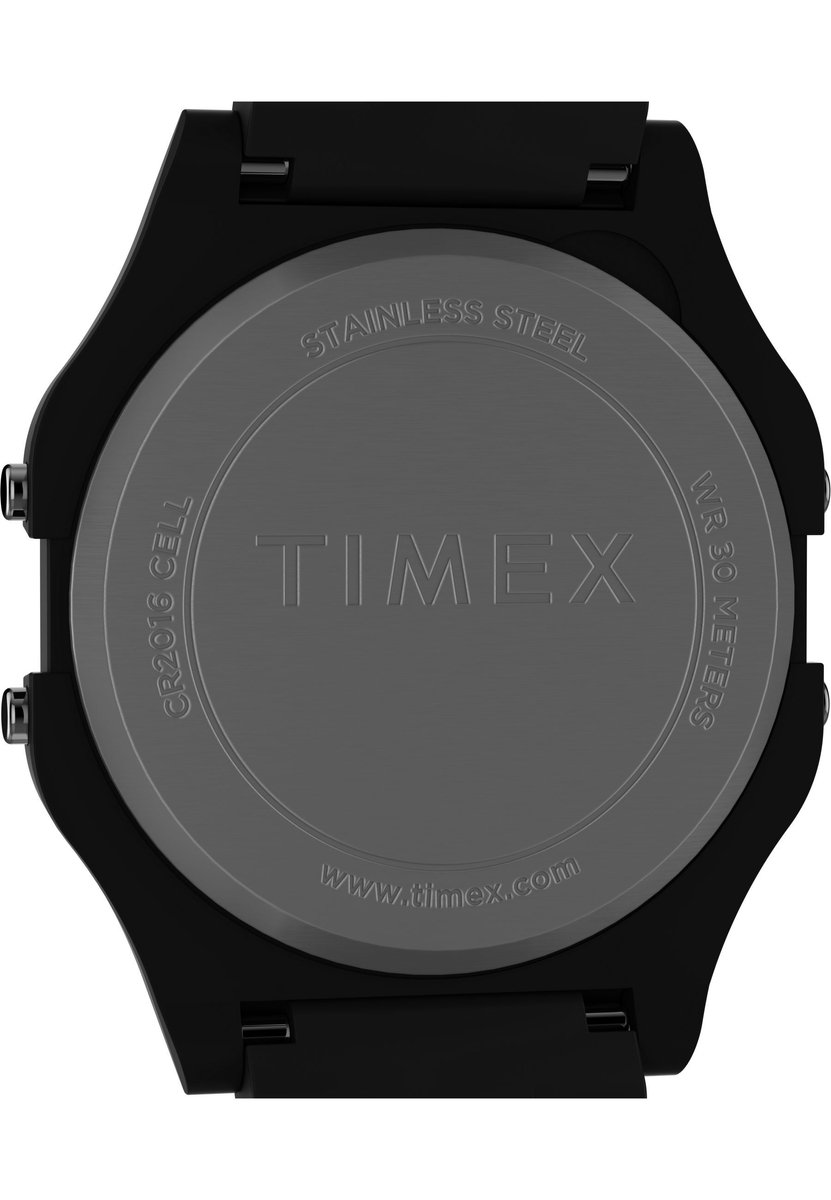 Timex Timex 80 Glossy Automatisch Zwart Case: 100% Plastic| Bracelet: 100% Plastic 36 mm TW2V20000AJ