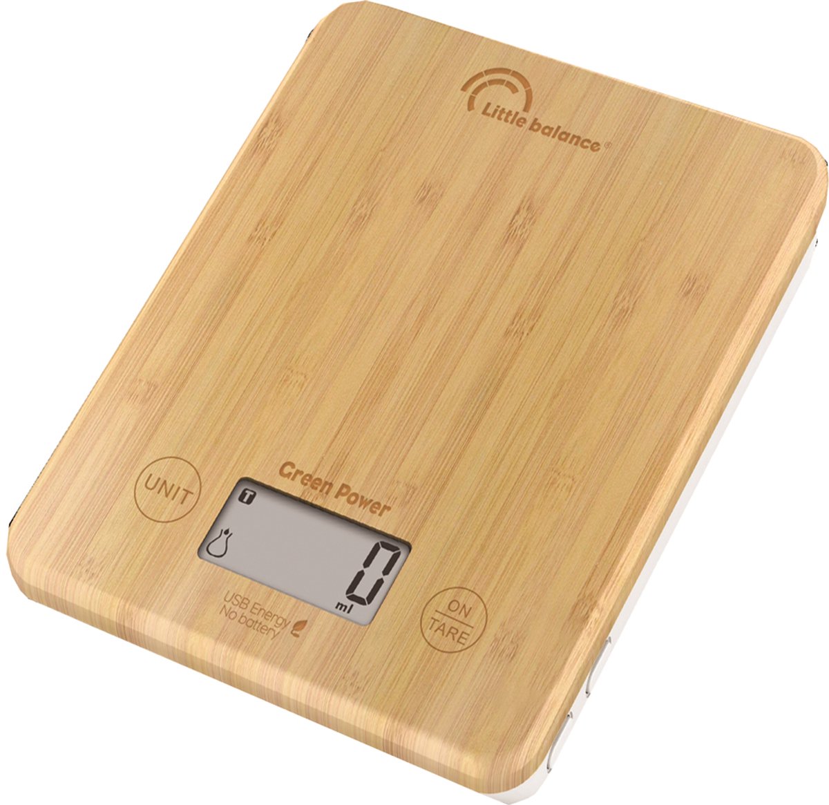Little balance keukenweegschaal Slim Bamboe
