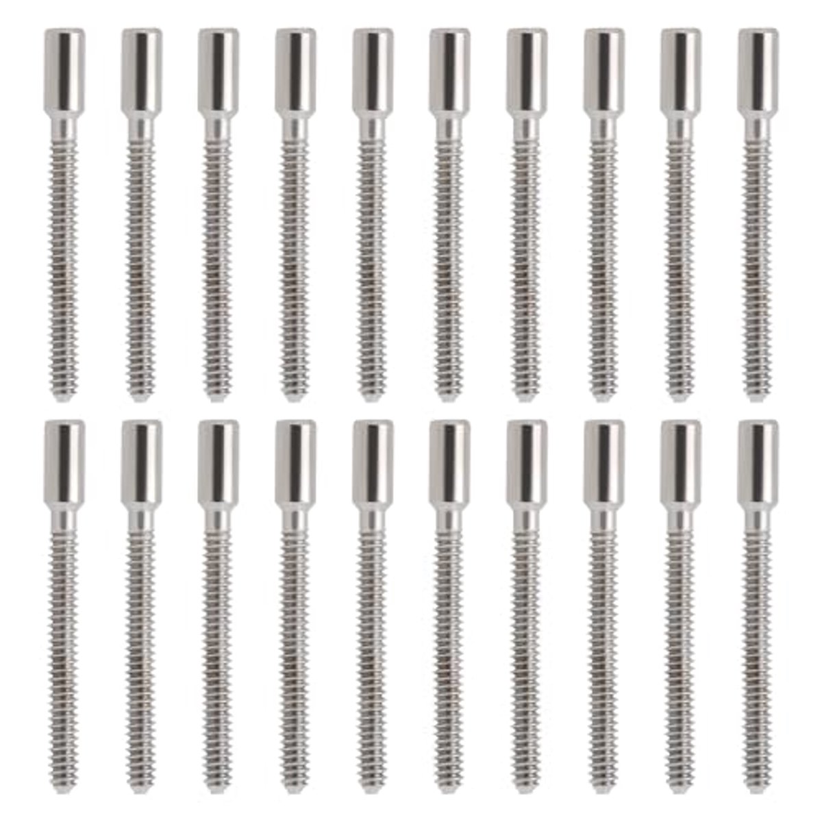 20Pcs Horloge Stem Extenders - 0,9Mm Zilver - Winding Stam Extender voor Horlogereparatie