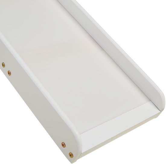 Lit mezzanine Homestyle4u - 90x200 cm - pêche - avec toboggan