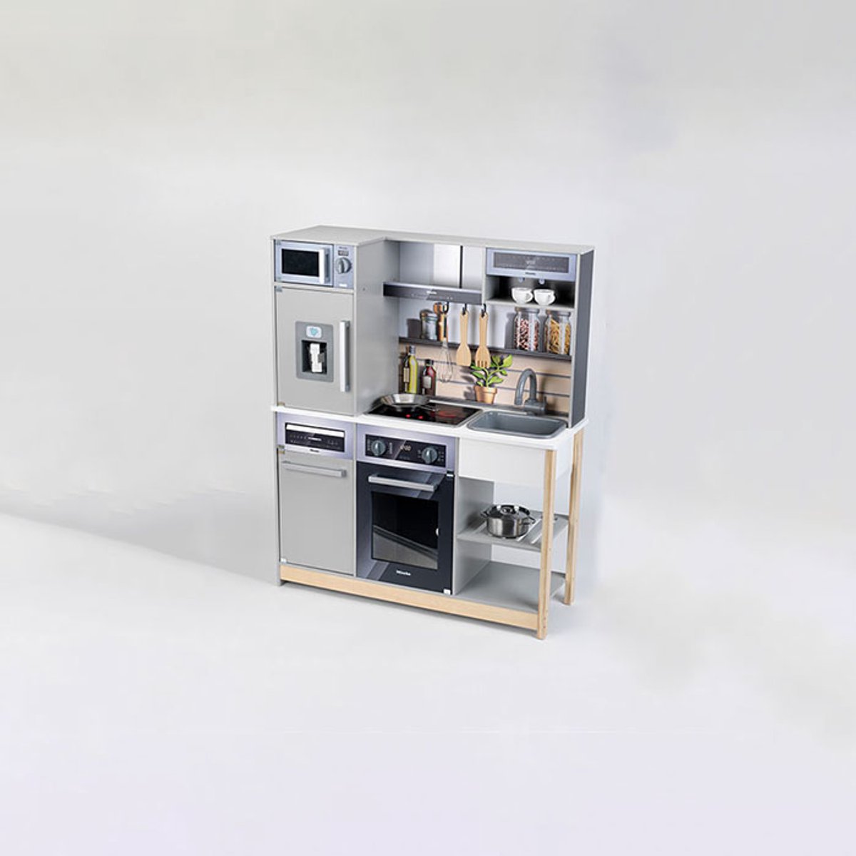 Klein Toys Miele houten speelgoedkeuken - incl. bijpassende accessoires, licht- en geluidseffecten - multicolor — afbeelding 10
