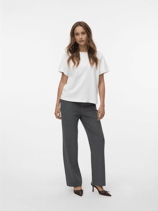 VERO MODA Vmmaya Goody Mw Straight Tailor PNT Noos broek voor dames, silver mink, S/30L