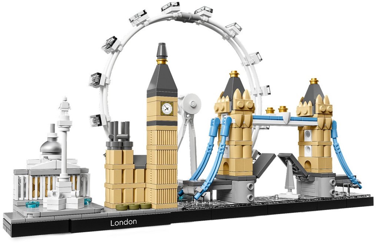 LEGO 21034 Architecture Londen Skyline Set, London Eye, Big Ben, Tower Bridge Model, Kantoor- of Huisdecoratie, Cadeau-Idee — afbeelding 13