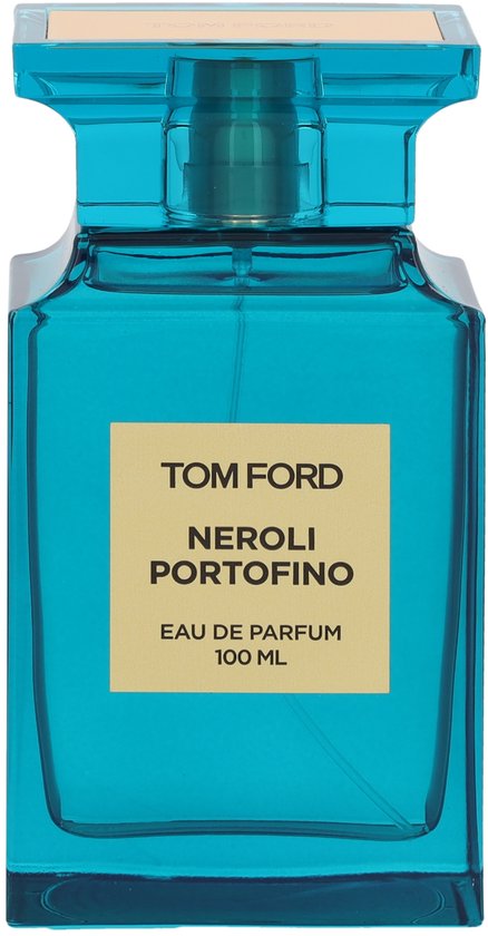 Fles Tom Ford Neroli Portofino eau de parfum 100 ml, turquoise glas.