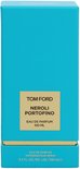 Turquoise doos voor Tom Ford Neroli Portofino eau de parfum 100 ml.