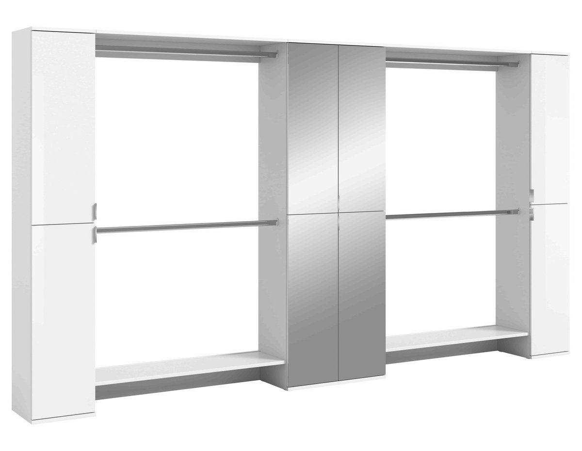 Furnilux Projectxcombinatie wit hoogglans wit NB - 37x341x191cm