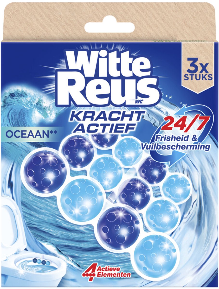 Witte Reus Toiletblok Kracht Actief Oceaan - 3 stuks