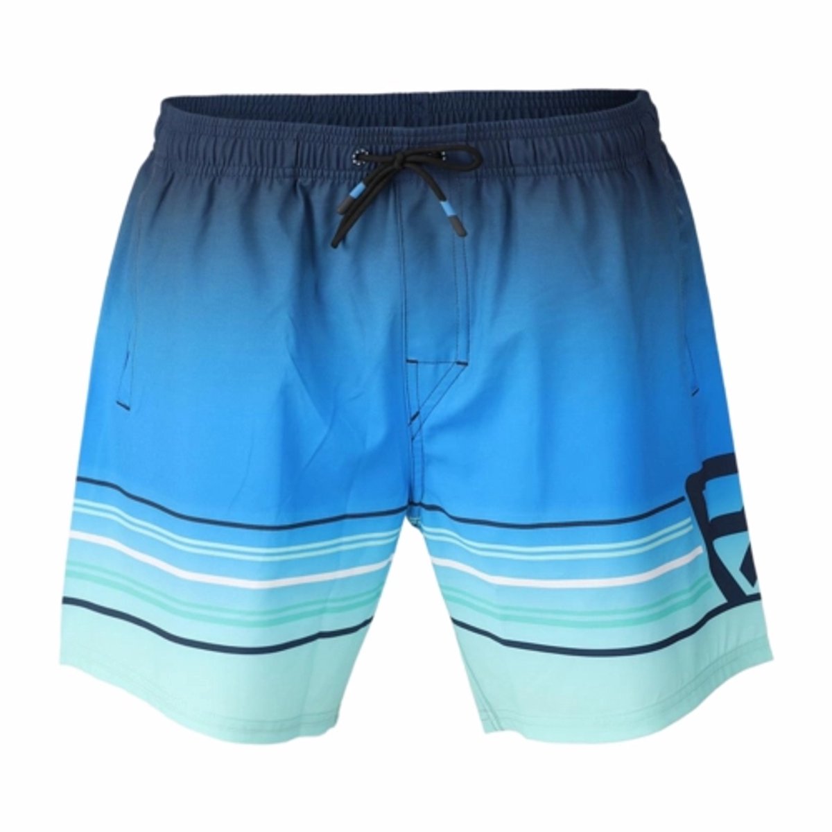 Zwembroek Brunotti Men Bru conic Stripe Gradient Stripe Neon -XXXL Blauw