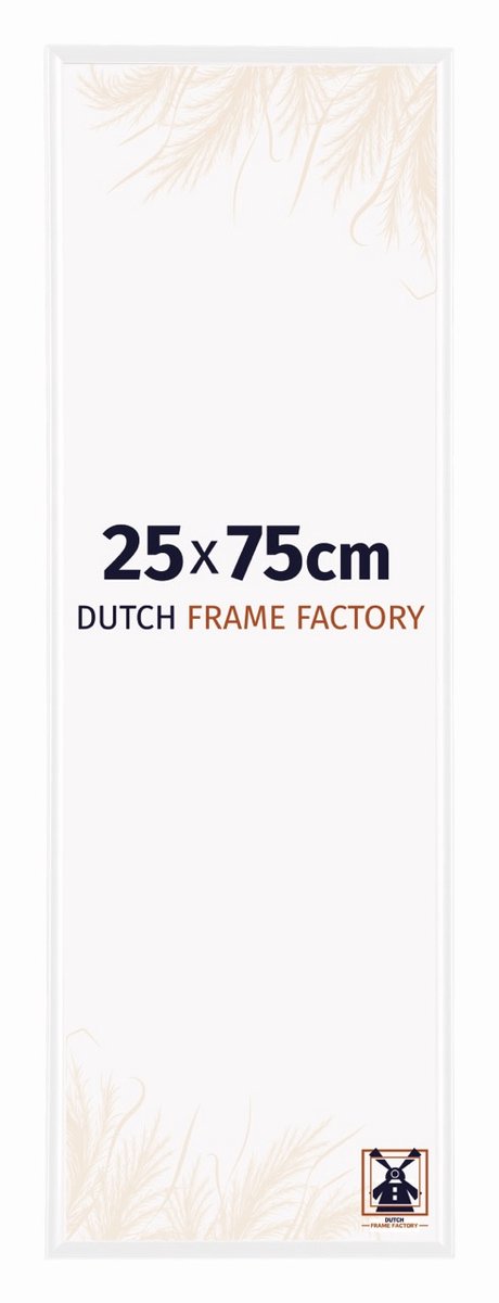 Dutch Frame Factory Fotolijst 25x75 cm - Kunststof - Wit Hoogglans - Easy