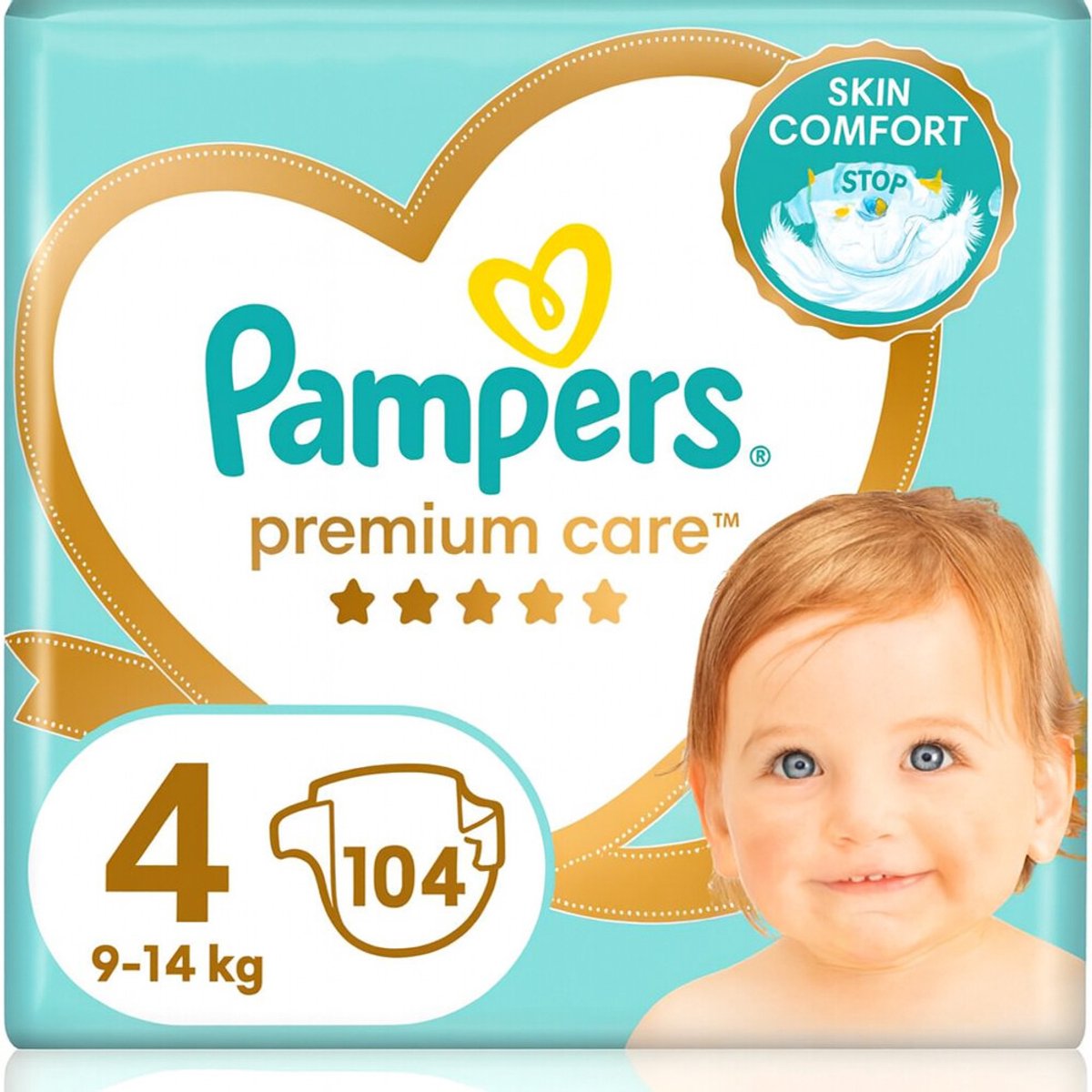 Pampers Premium Care Luiers Maat 4 - 104 Luiers