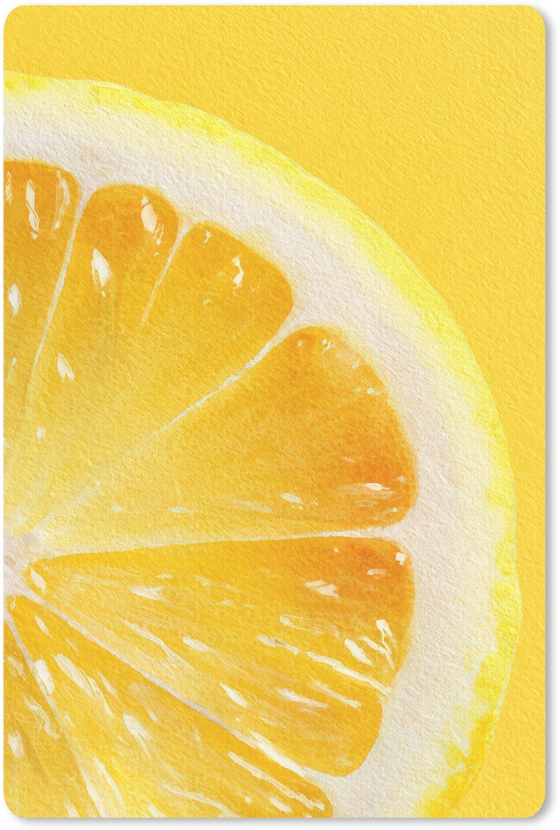 Muismat 18x27 cm - Mousepad Citroen - Geel - Zonnig - Muismatten