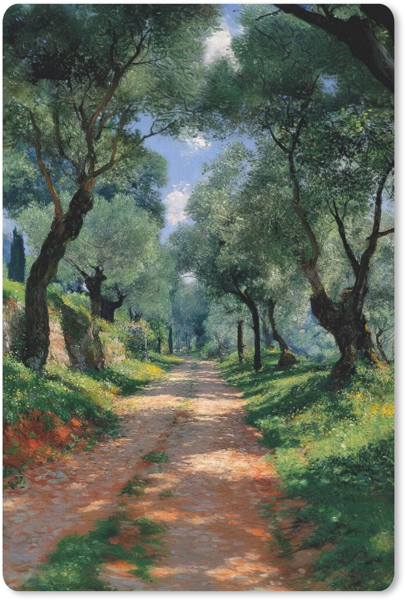 Muismat 18x27 cm - Mousepad Pad - Bomen - Schaduw - Muismatten