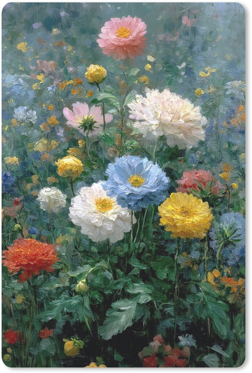 Muismat 18x27 cm - Mousepad Close-up - Veld - Bloemen - Kleurrijk - Muismatten