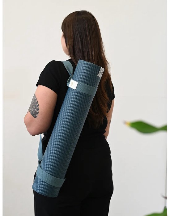 Love Generation - Yogamat Draagriem - Katoen - Bohemian Blue van Love Generation — afbeelding 2