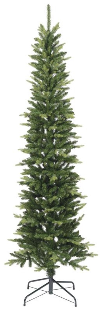 Kleine groene kunstkerstboom van 1,8m hoog en 55cm breed van Everlands.