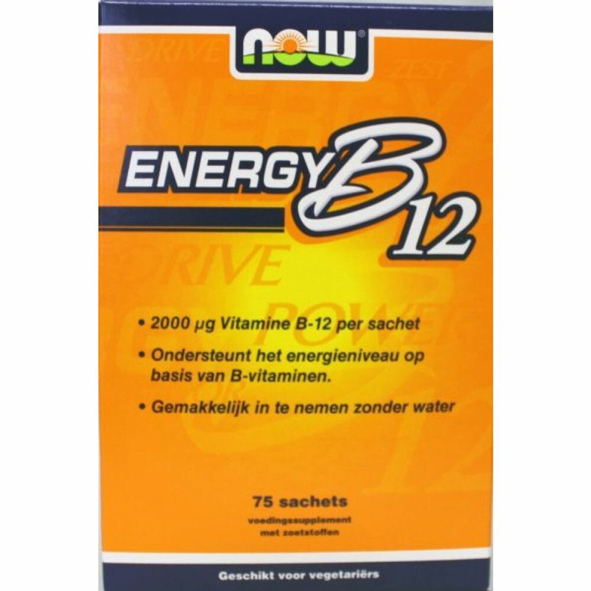 NOW - Energy B-12 Instant - 2 x 75 sachets - Voordeelverpakking