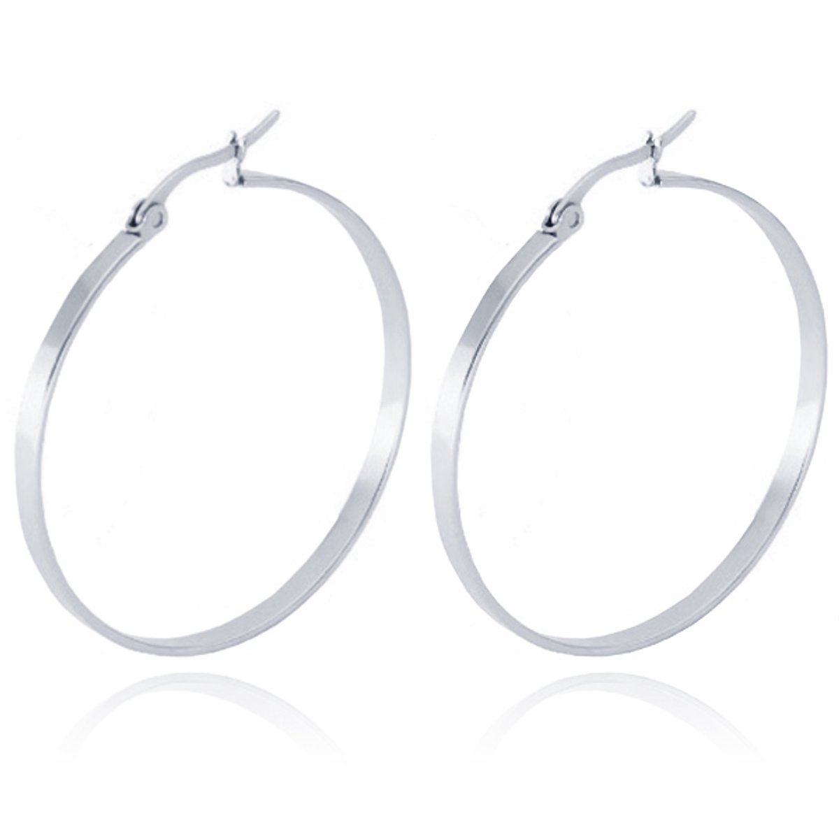 Dames oorringen Cilla Jewels Edelstaal Zilverkleurig-30mm