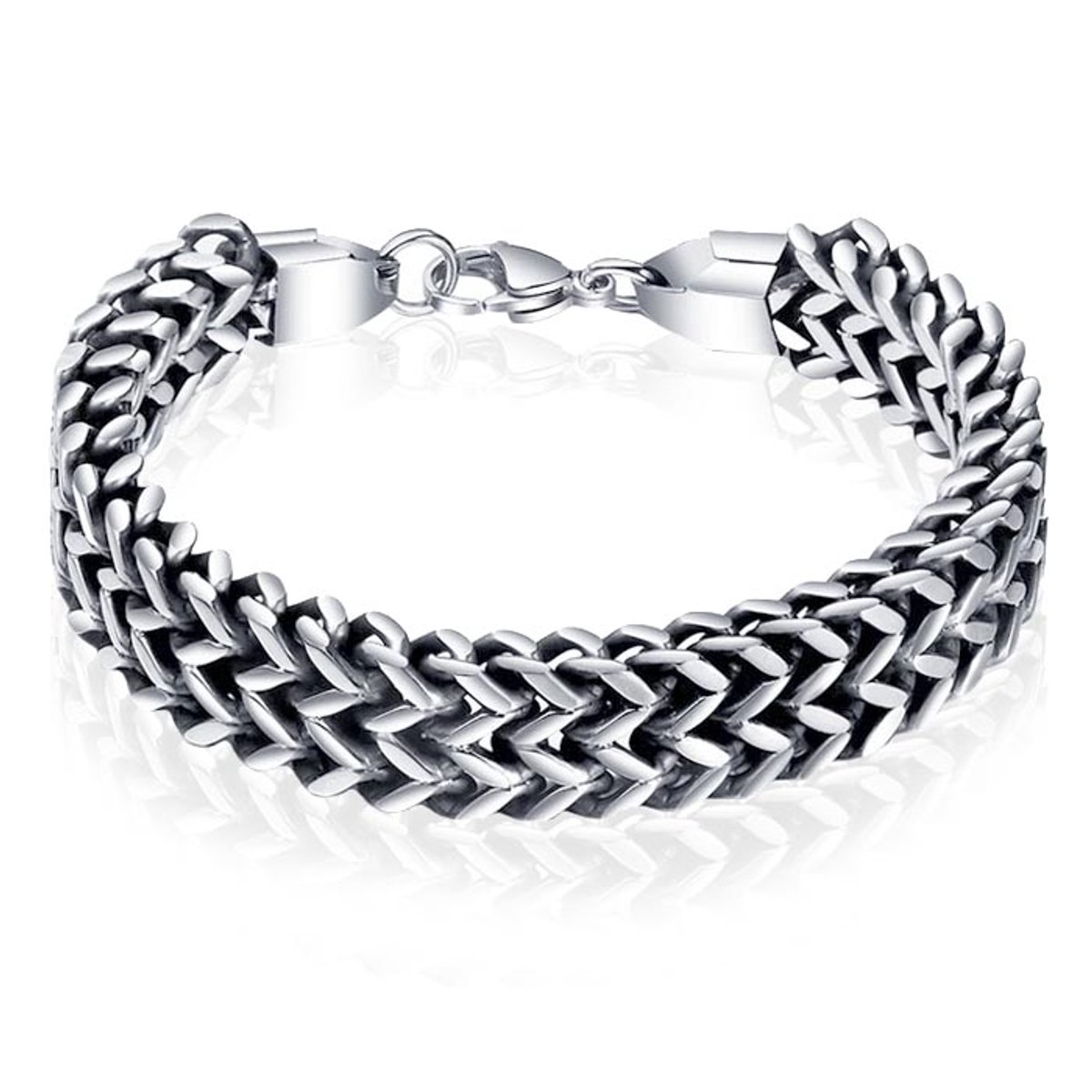 Schakel armband Heren Mendes Edelstaal - 21cm