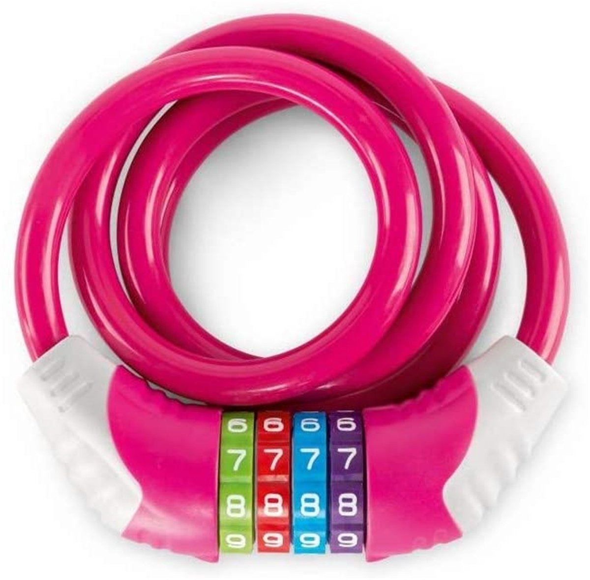 Veiligheids kabelslot Puky roze