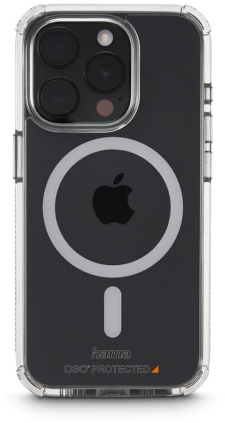 Hama Extreme Protect Custodia IPhone 14 Anti-ingiallimento Con Tecnologia D3O® - Trasparente, Militare Grade, Ricarica Wireless