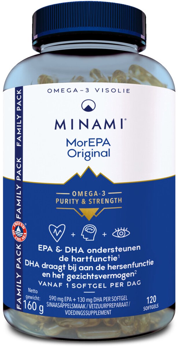 Minami - MorEPA Original - 2 x 120 softgels - Voordeelverpakking