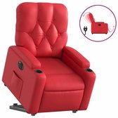 vidaXL - Fauteuil releveur électrique - similicuir - rouge