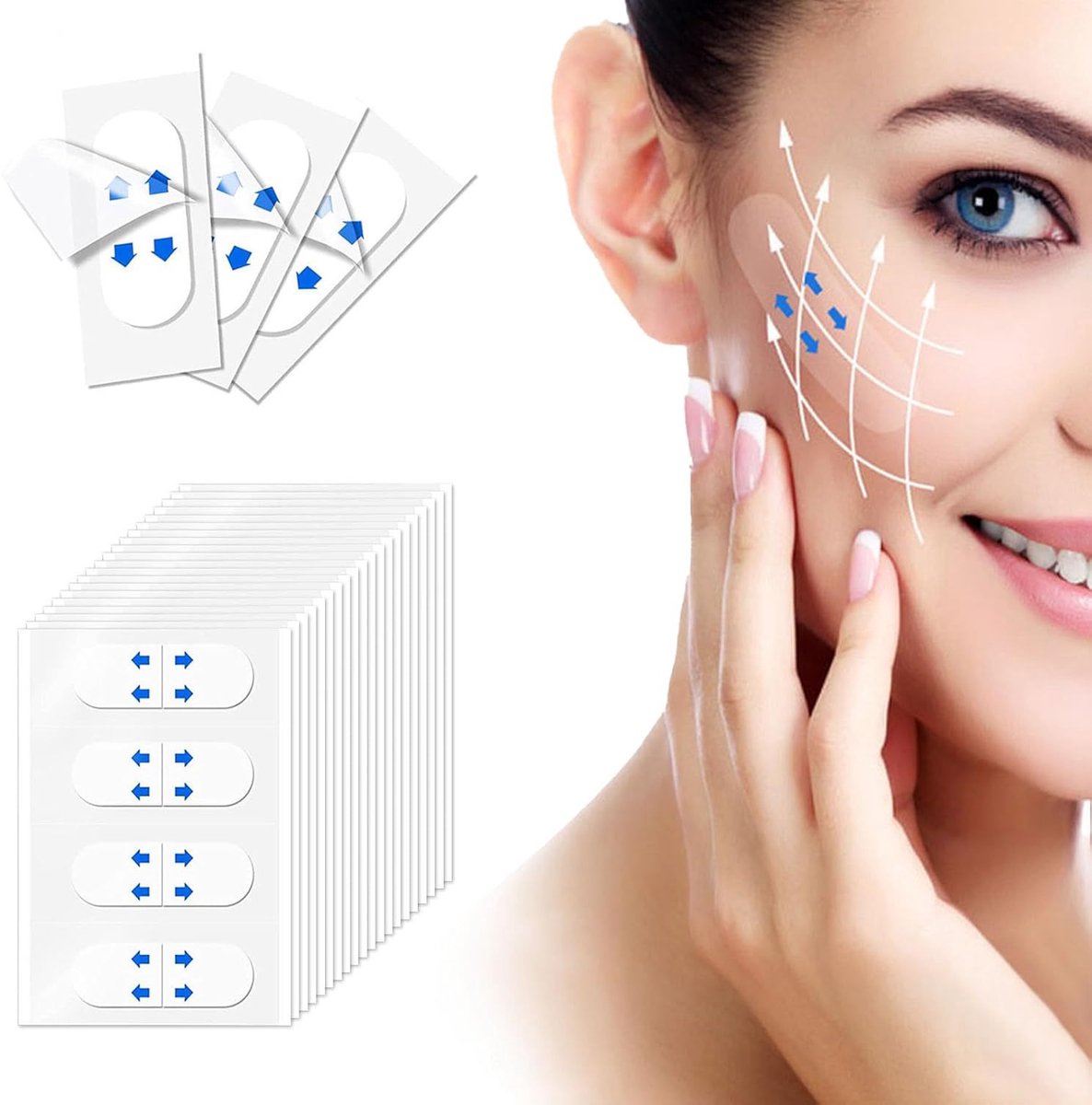 facelifttape, onzichtbare facelifttape, instant make-up facelifttool, 200 stuks