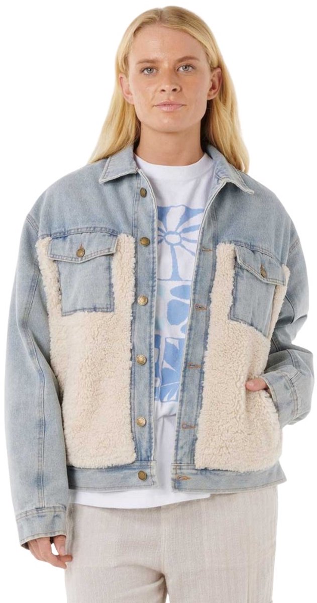 Rip Curl Cruisin. Sherpa Jacket Washed Blauw