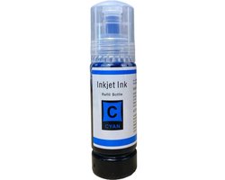 Inktkeuze 101C - C13T00S24A Cyaan - Huismerk inktfles compatible met Epson EcoTank ITS L4150 / Epson EcoTank ITS L4160 / Epson EcoTank ITS L6160 / Epson…