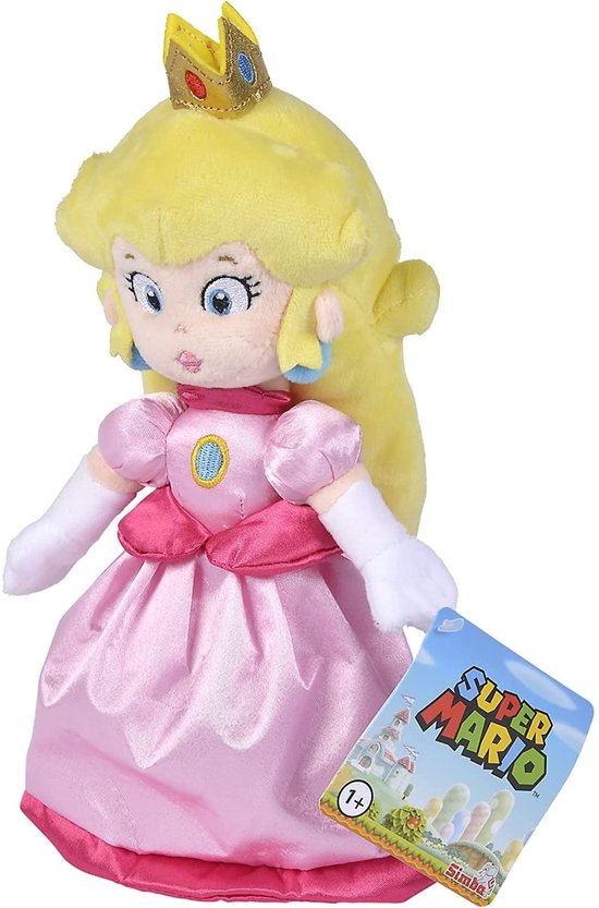 Super Mario - Princes Peach - 28 cm - Knuffel - Pluche - Nintendo - Prinses