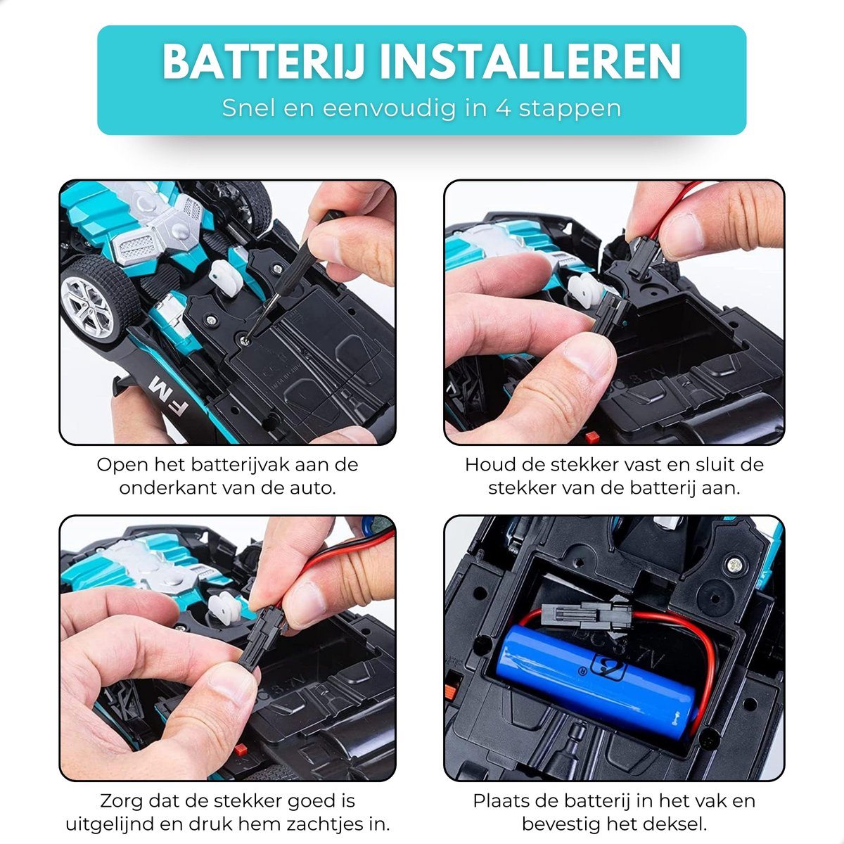 Boncy® Bestuurbare RC Auto - Transformerende Lambo Blauw - Jongens Meisje Volwassenen - Robot Speelgoed Binnen & Buiten - Afstandbestuurbaar Race Drift Car - Afstandsbestuurbaar Raceauto Accu Stuntauto - Bestuurbaar Elektrisch Autos Afstandsbediening — afbeelding 2