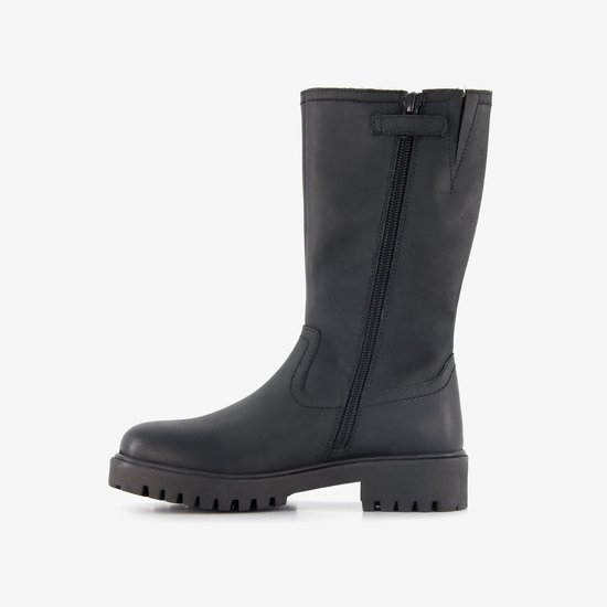 Bottes fille en cuir Groot noires - Taille 35