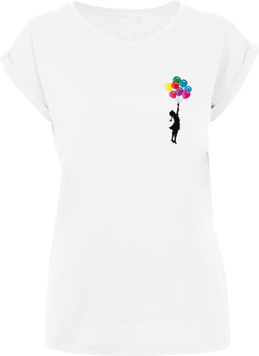 Merchcode Dames Ladies Girl Floating Away T-shirt White