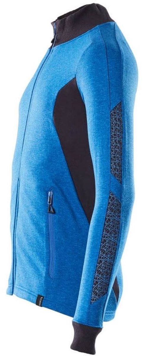 Mascot Accelerate Sweatshirt met rits 18484-962 - helder blauw/donkermarine - 4XL