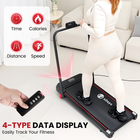 xDays Loopband – Inklapbaar - 6% incline – 10 km/u – 110 kg - Bol