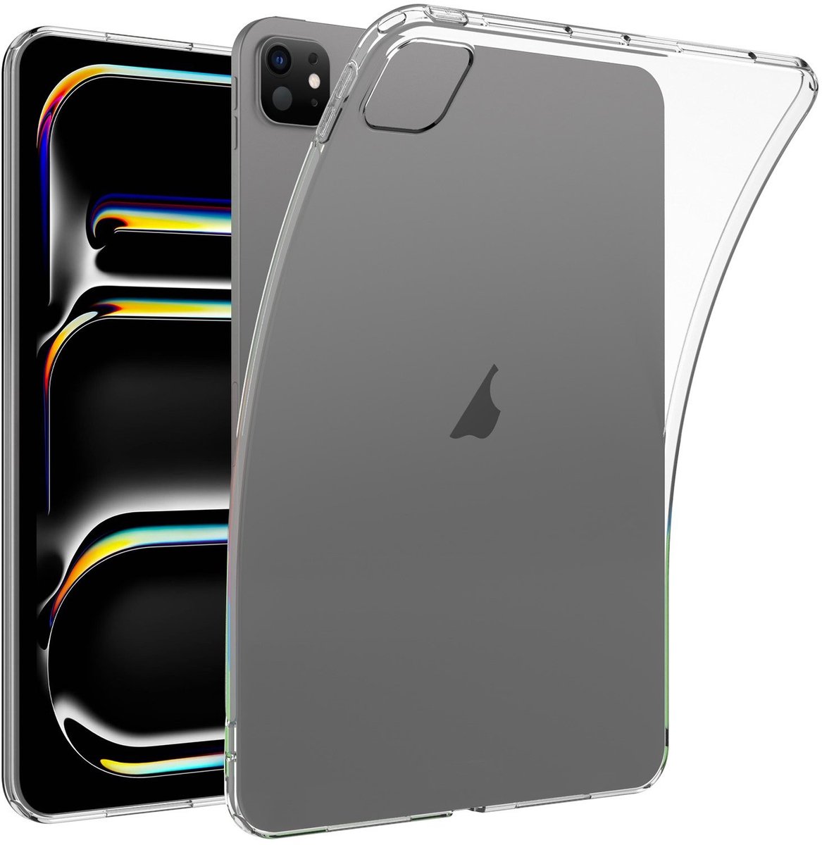 Fonu Siliconen Hoes - Geschikt voor iPad Pro 11 inch (M5 2025 / M4 2024) - Transparent