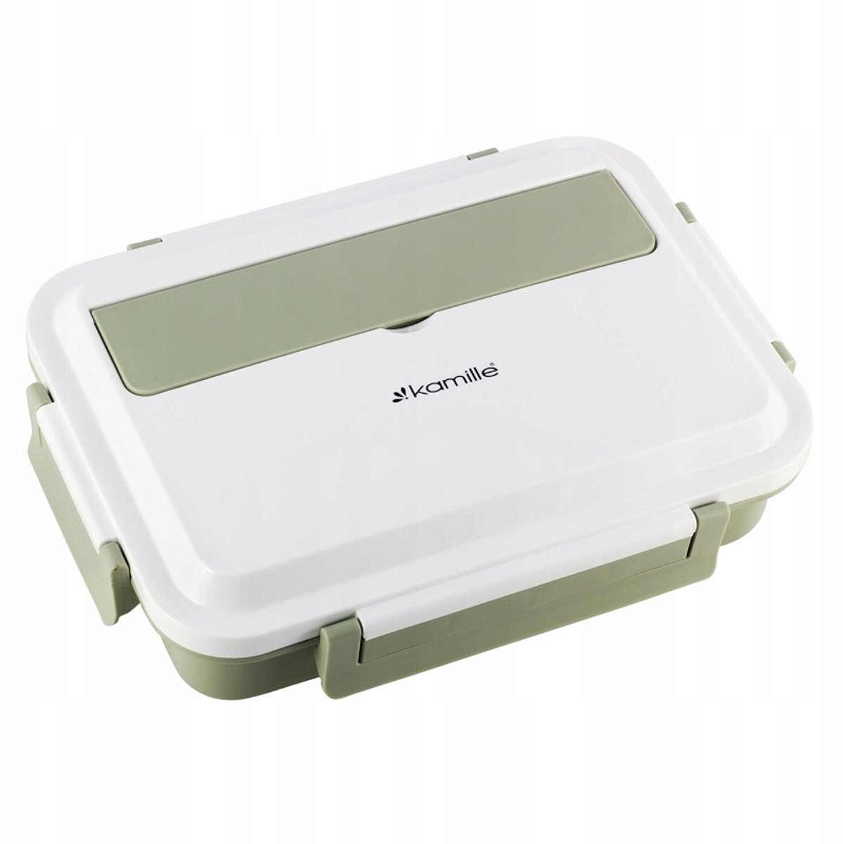 Kamille Lunchbox - RVS Voedselcontainer met 4 Sluitingen