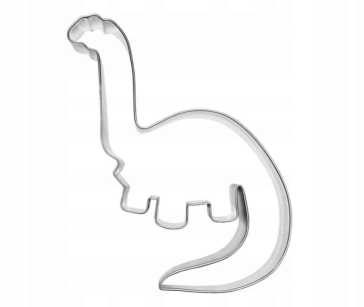 Dinosaurus Koekjesvorm Diplodocus 13,4 cm - Roestvrij Staal