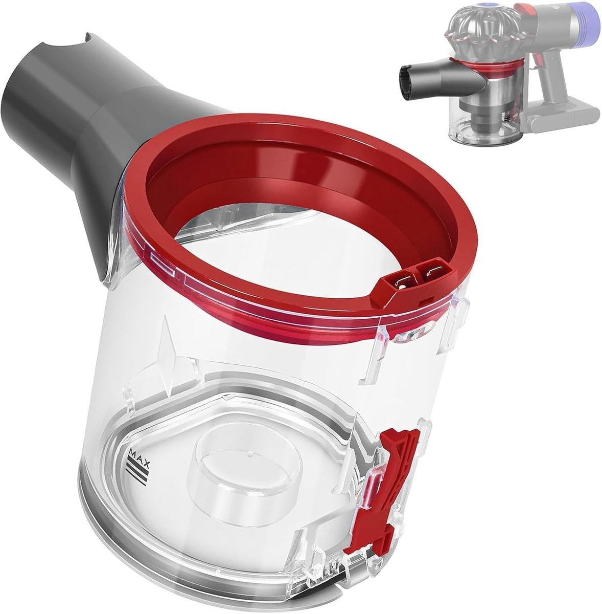 Transparante Stofcontainer - Geschikt voor Dyson V7 V8 Stofzuigers