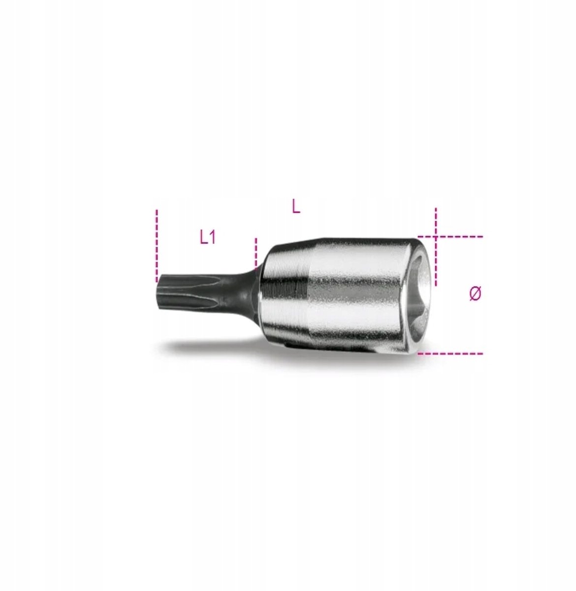 Beta 900PT/10 Torx Dop 1/4" 5-sterren Bit Dop