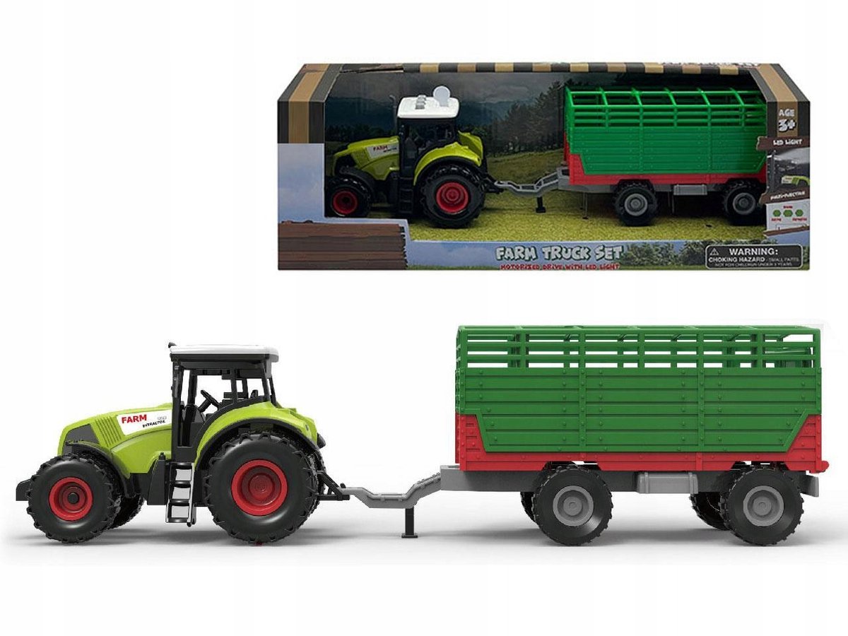 Traktor met Aanhanger - Geluid & Licht - Speelgoed 3+ Jaar