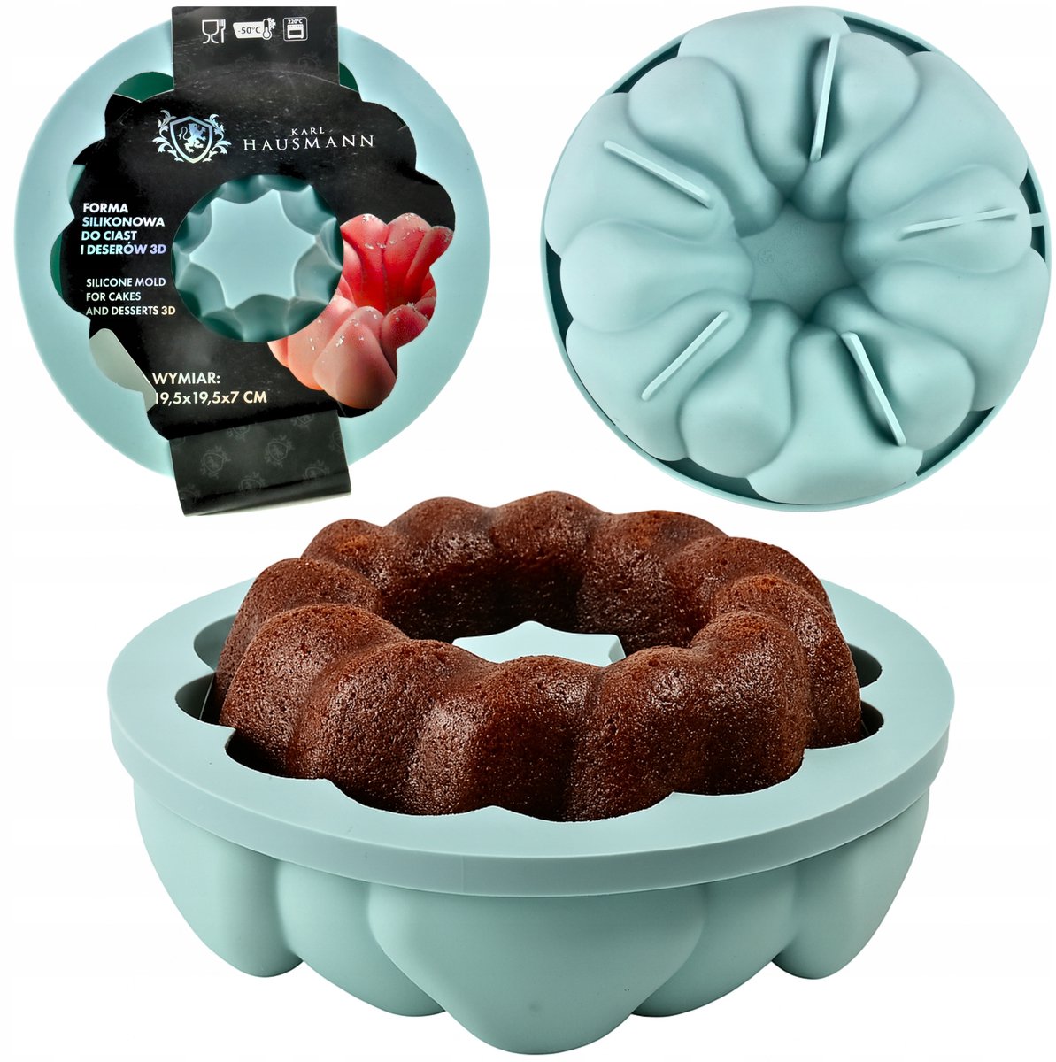 3D Siliconen Bakvorm voor Taarten en Desserts - Perfect voor Monoporciones