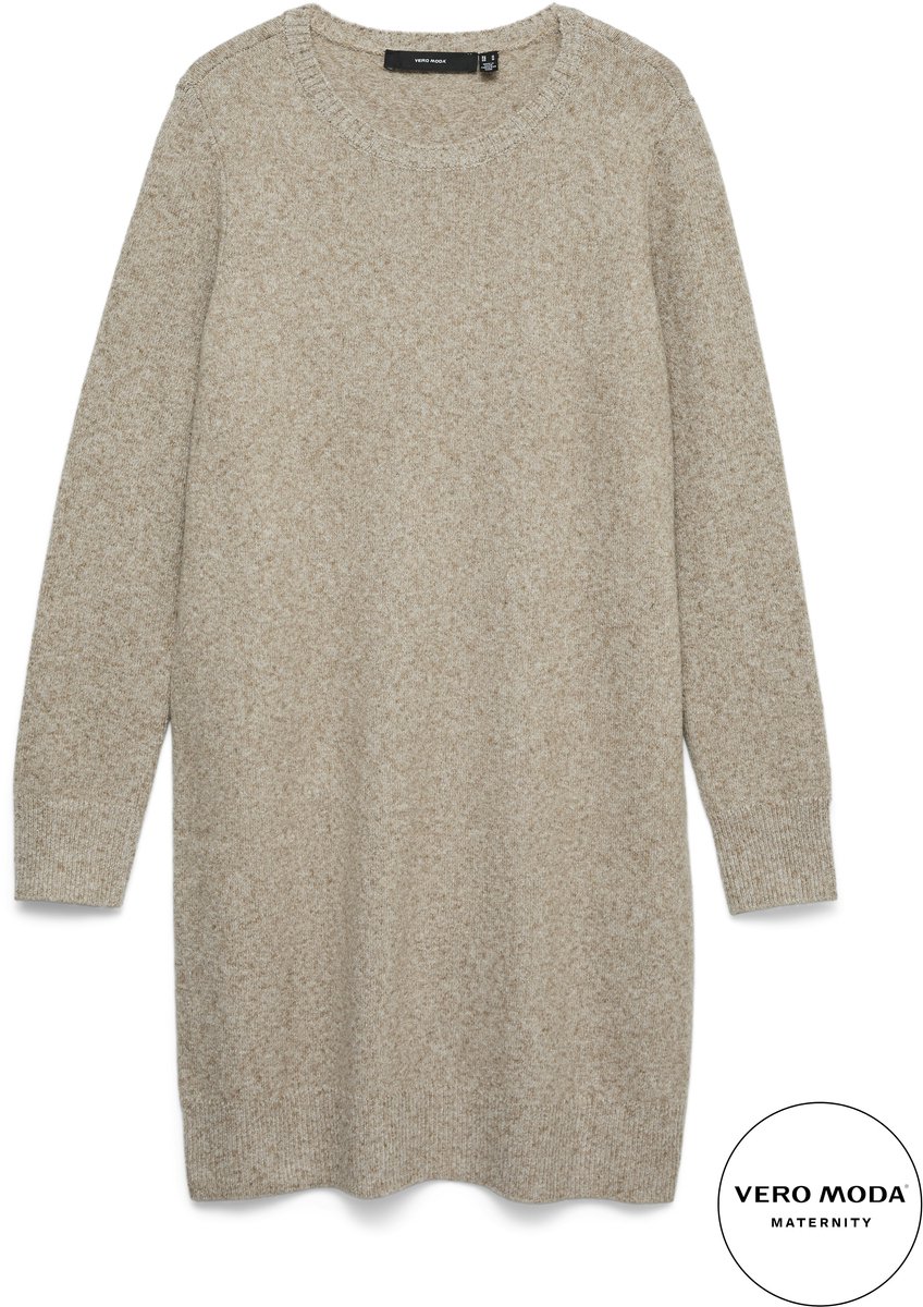 VERO MODA MATERNITY - VMMDOFFY LS O-NECK DRESS GA NOOS - Dames - Mini jurken