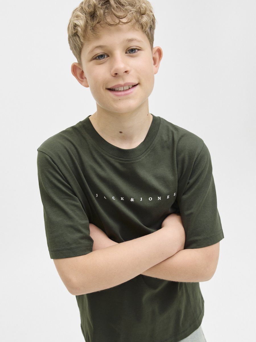 JACK&JONES - JJESTAR JJ TEE SS NOOS JNR - Jongens - T - shirts — afbeelding 4