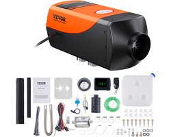 VEVOR diesel kachel Air Diesel Luchtverwarmers 12V 2KW Air Heater Air Diesel Diesel Standkachel Air Heater 0.12-0.26L /hr Dieselkachel met LCD-display Standkachel Snel Opwarmende Draagbare Dieselverwarming Voor Buiten