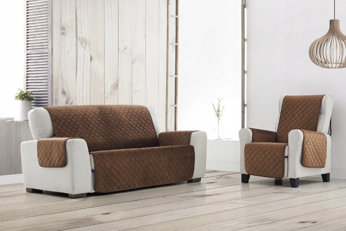 Luxe Velours Sofa Beschermer 3-Zits - Antislip & Wasbaar